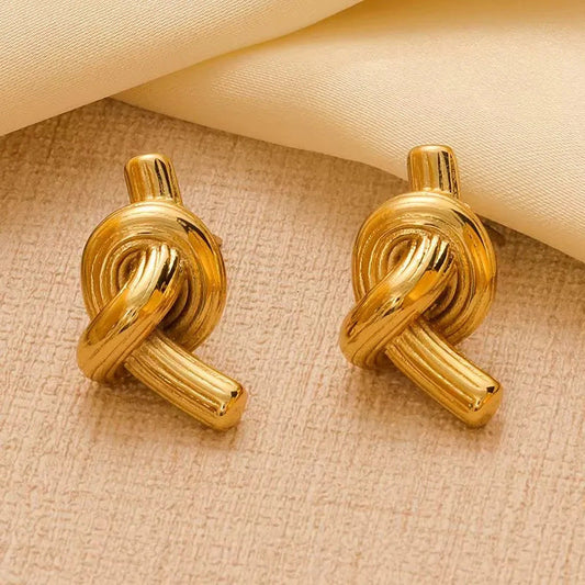 Classic Gold Knot Earrings