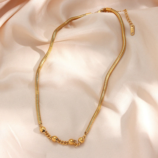 Classic Gold Snake Necklace