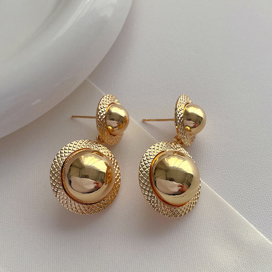 Classic Gold Sphere Earrings