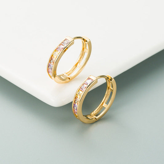 Classic Pink Crystal Earrings