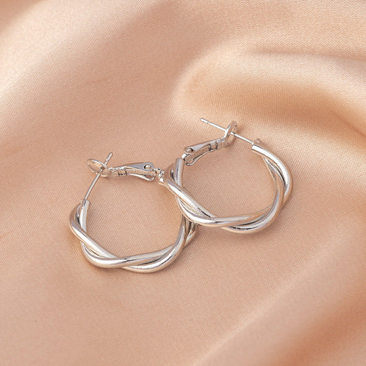 Classic Silver Hoop Earrings