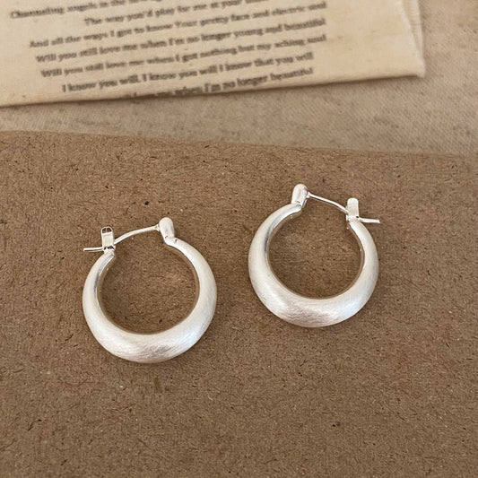 Classic Silver Hoop Earrings