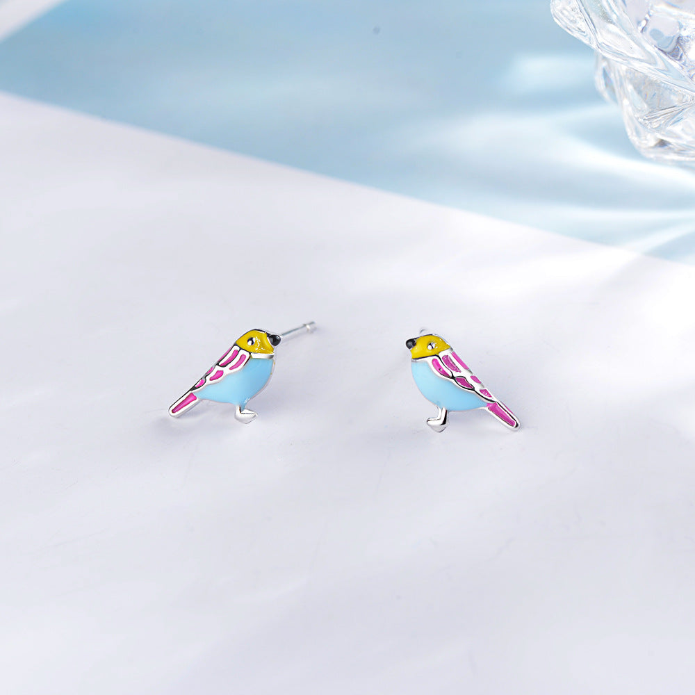 Colorful Bird Earrings