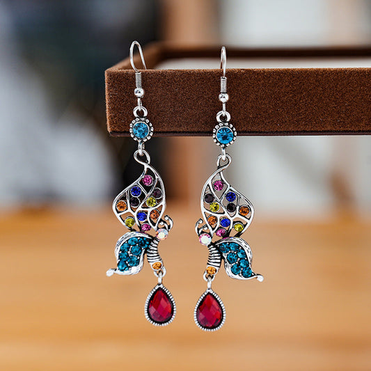Colorful Crystal Drop Earrings