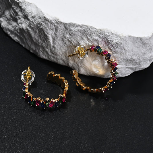 Colorful Crystal Earrings