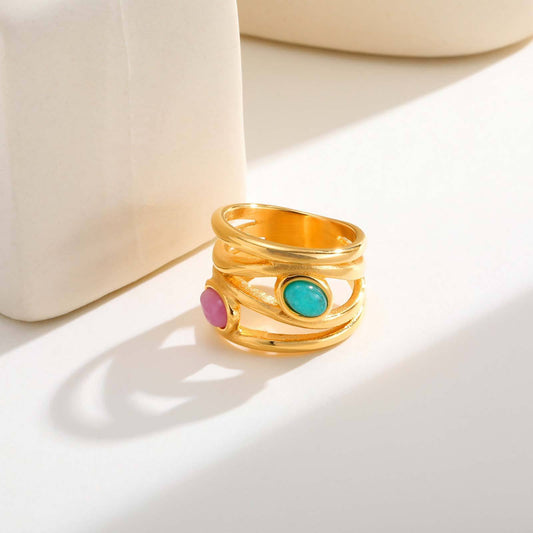 Colorful Gemstone Ring