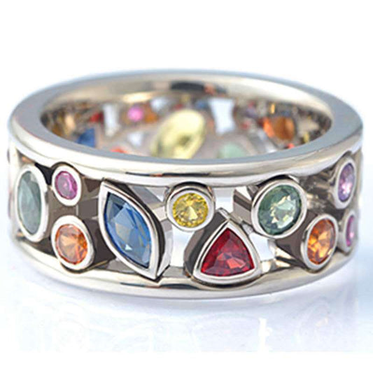 Colorful Gemstone Ring
