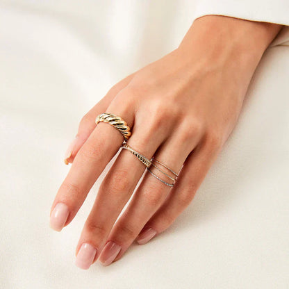 Gold Croissant Ring