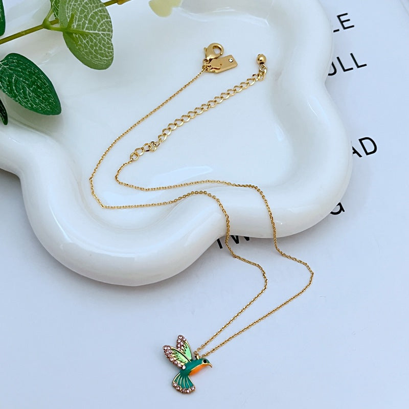 Delicate Hummingbird Necklace
