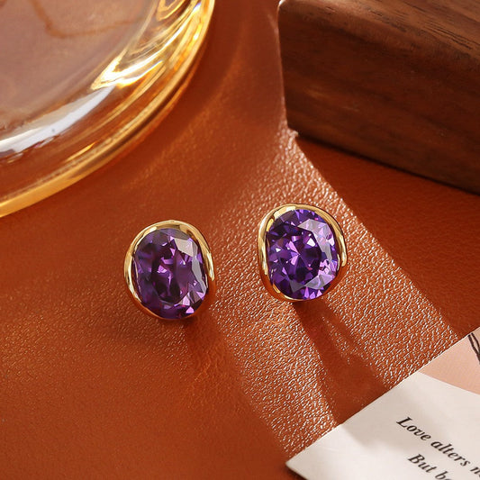 Elegant Amethyst Earrings