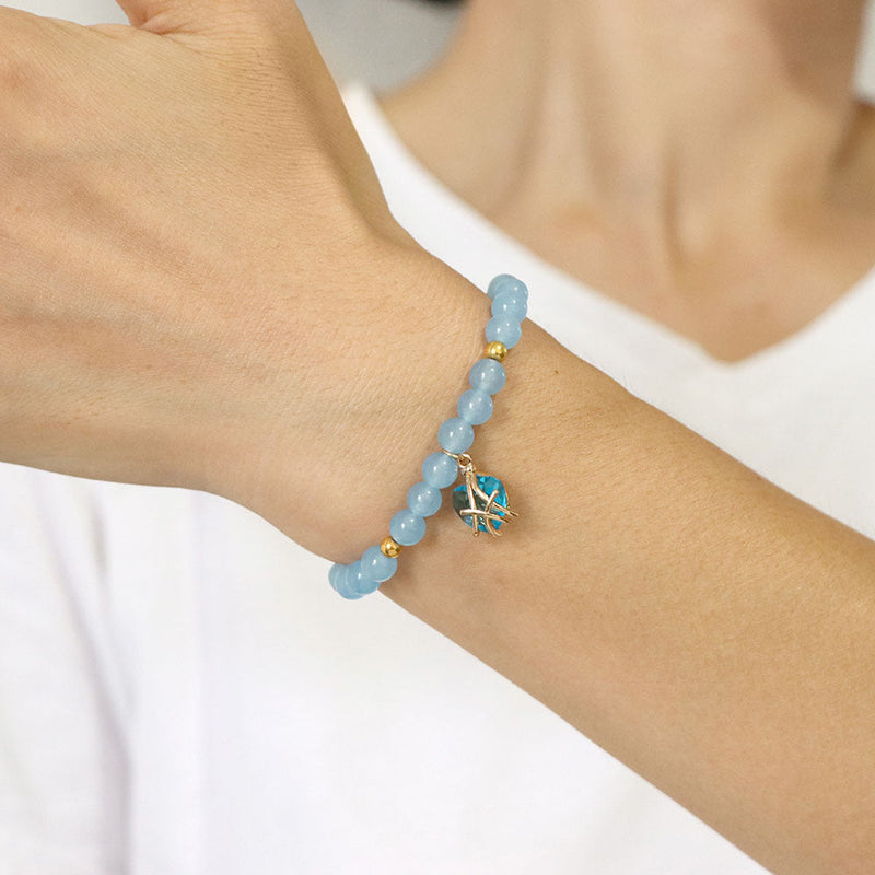 Elegant Aquamarine Bracelet