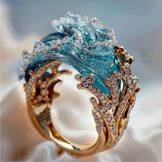 Elegant Aquamarine Ring