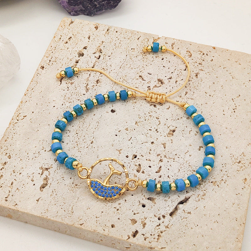 Elegant Blue Beaded Bracelet