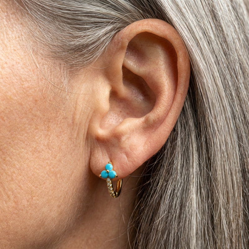 Blue Flower Earrings