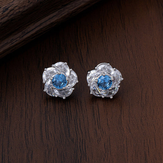 Elegant Blue Sapphire Earrings