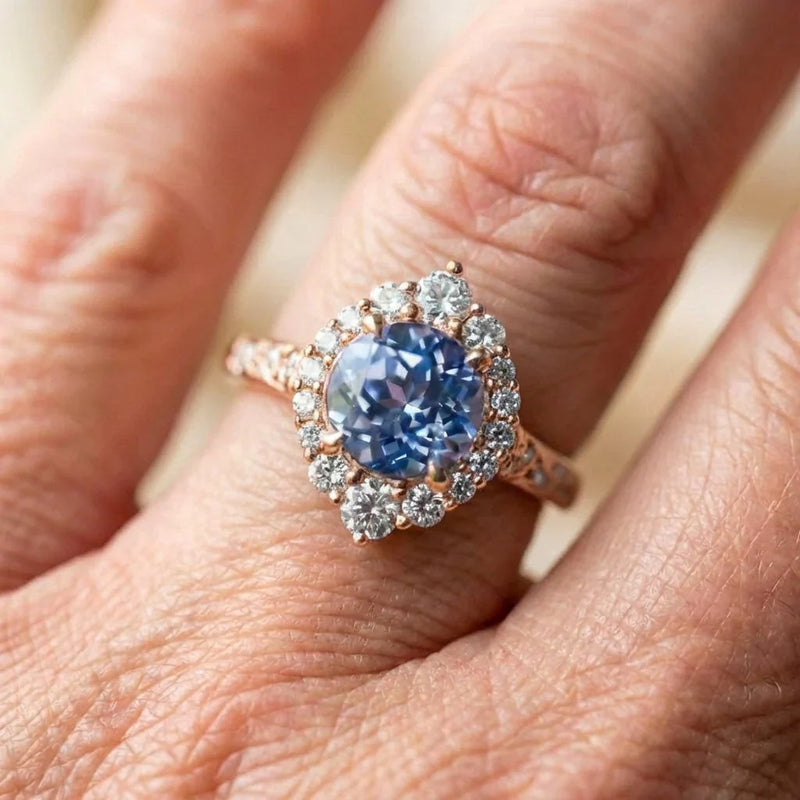 Elegant Blue Sapphire Ring