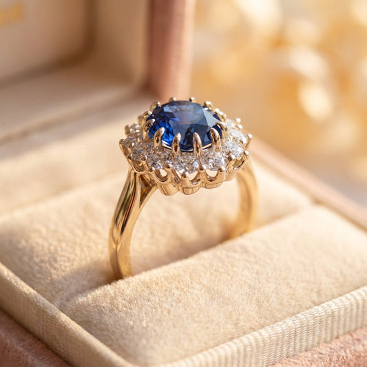 Elegant Blue Sapphire Ring