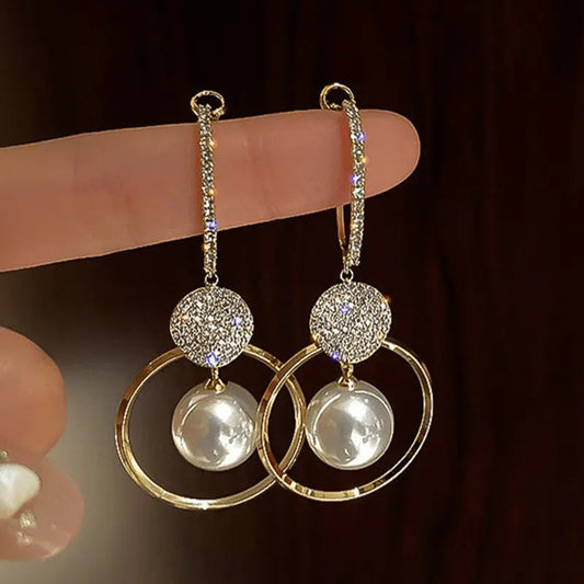 Elegant Crystal Drop Earrings