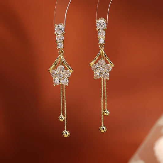 Elegant Diamond Drop Earrings