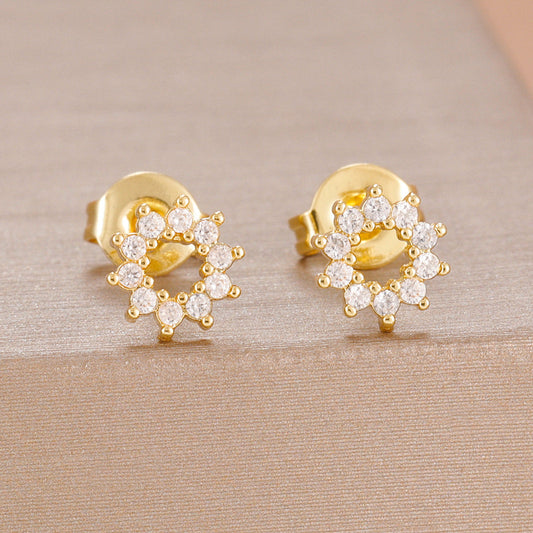 Elegant Diamond Stud Earrings