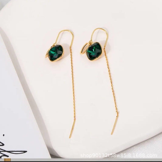 Elegant Emerald Earrings