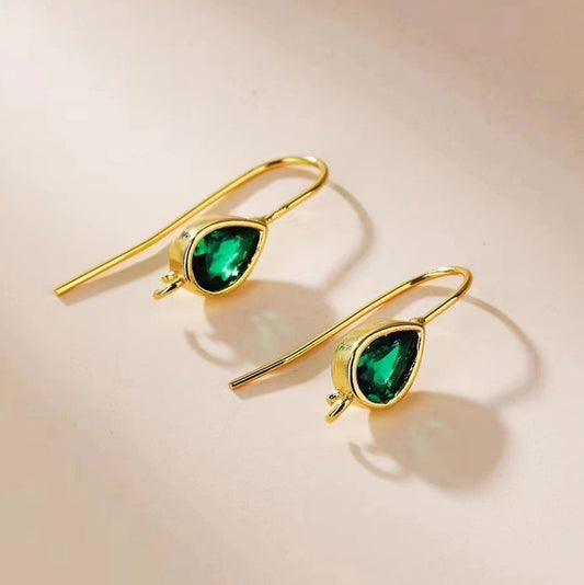 Elegant Emerald Earrings