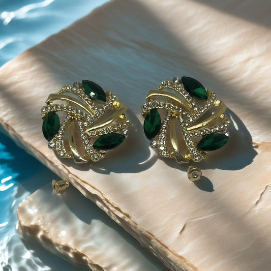 Elegant Emerald Earrings