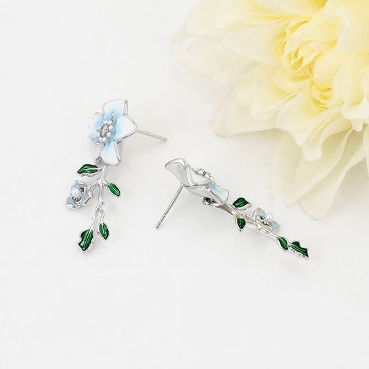 Elegant Floral Drop Earrings