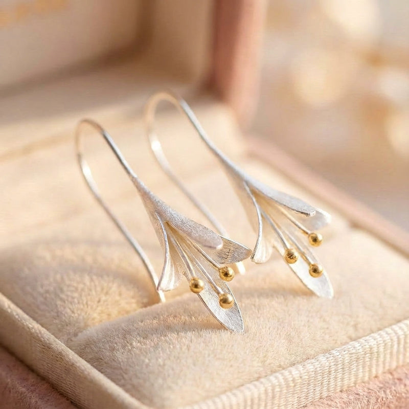 Elegant Flower Dangle Earrings