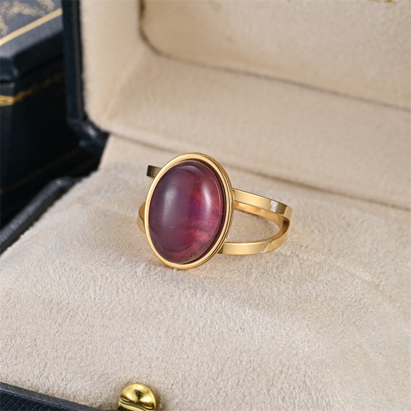 Elegant Garnet Ring