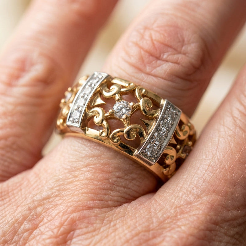 Gold Hollow Ring