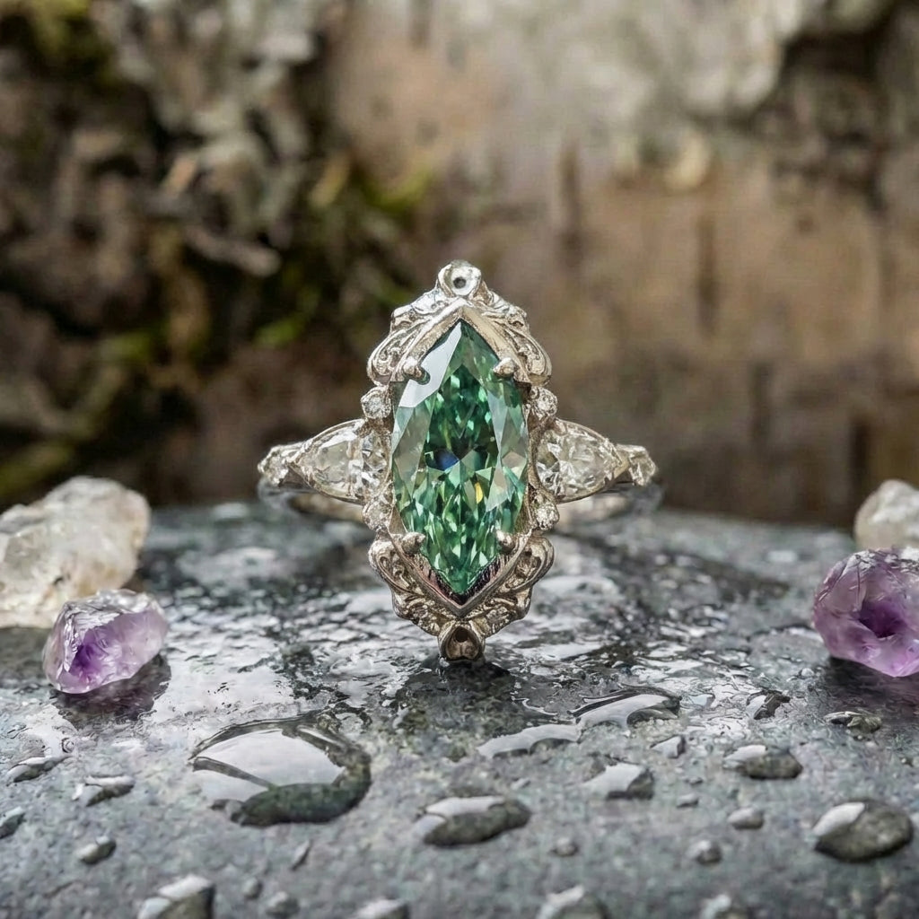Elegant Green Stone Ring