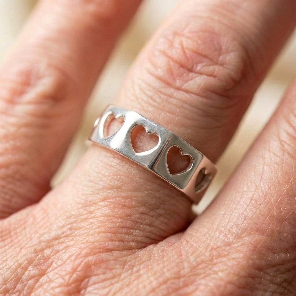 Heart Sterling Ring