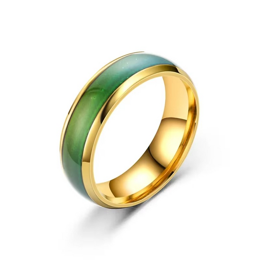 Elegant Jade Gold Ring