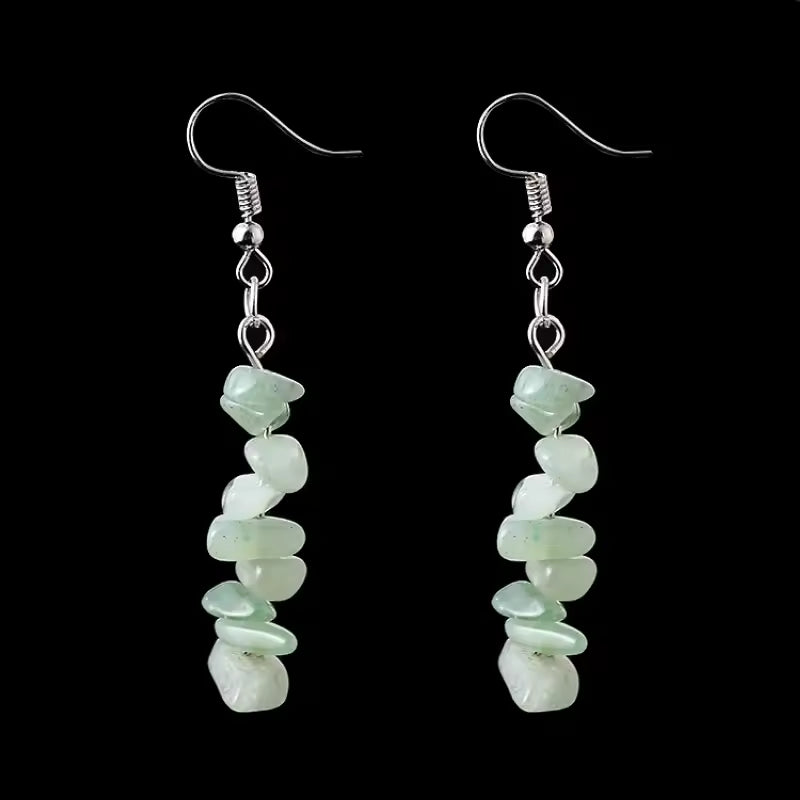 Elegant Jade Stone Earrings