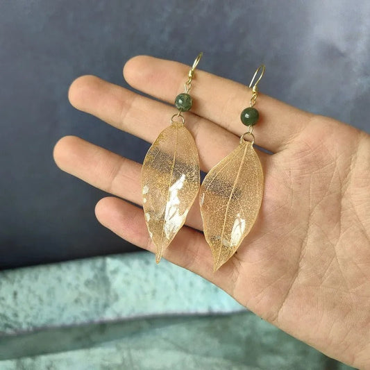 Elegant Leaf Drop Earrings