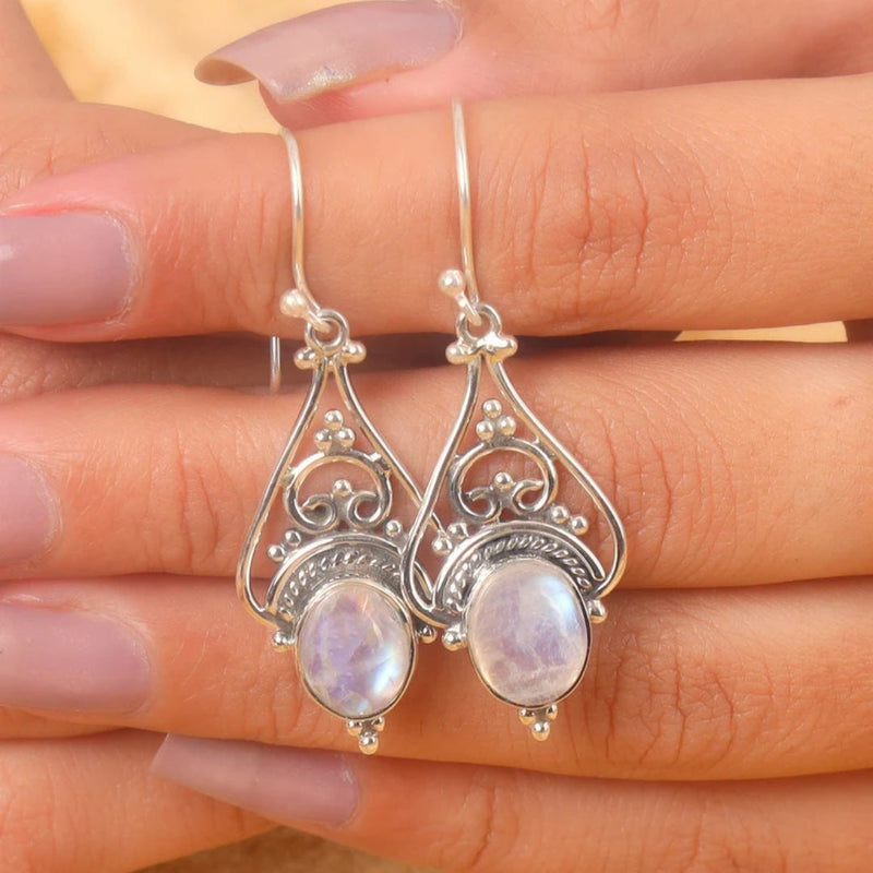 Elegant Moonstone Earrings