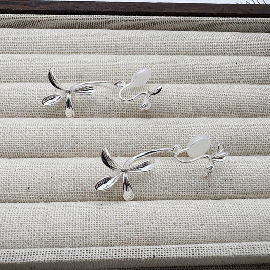 Elegant Orchid Earrings