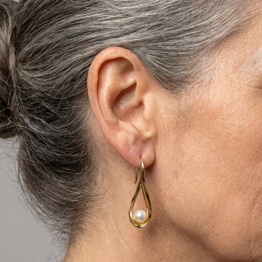 Pearl Gold Earrings
