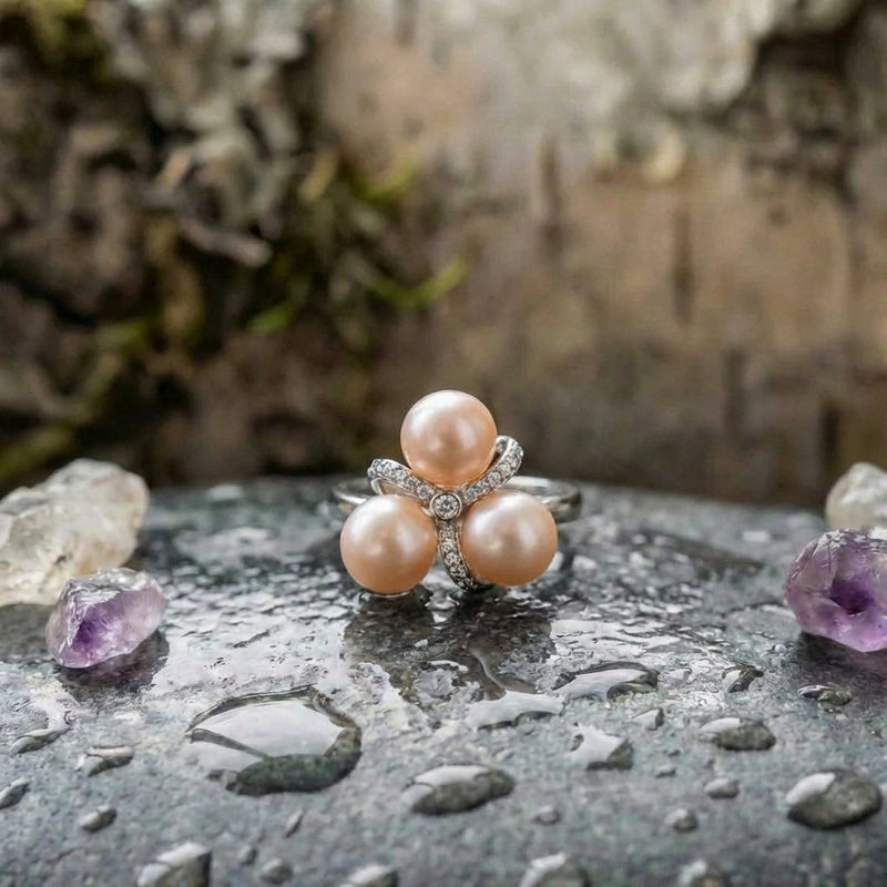 Elegant Pearl Statement Ring