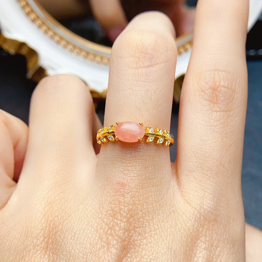 Elegant Pink Tourmaline Ring