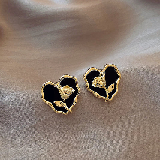 Elegant Rose Earrings