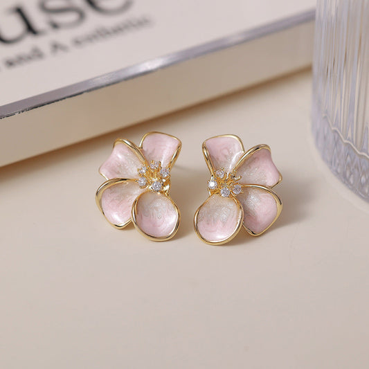Elegant Rose Quartz Earrings