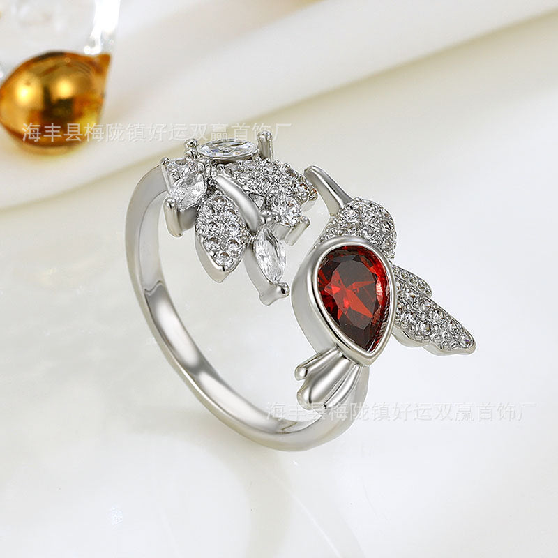 Elegant Ruby Red Ring