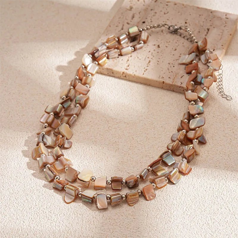 Elegant Shell Bead Necklace