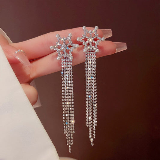 Elegant Snowflake Earrings