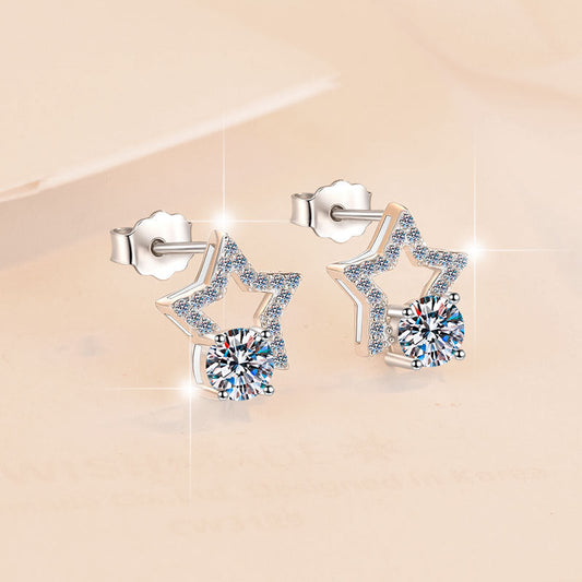 Elegant Star Crystal Earrings