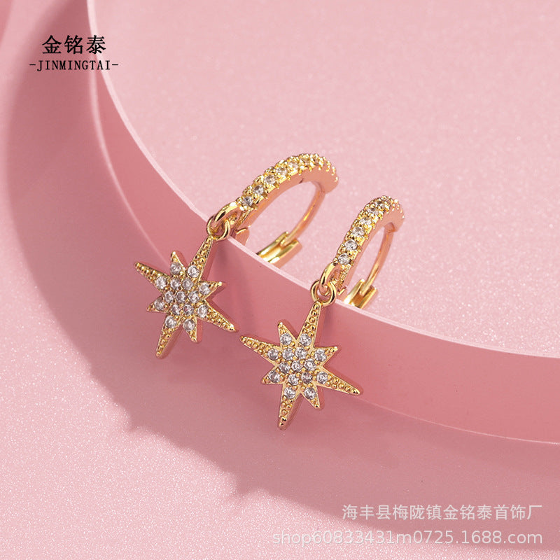 Elegant Star Drop Earrings
