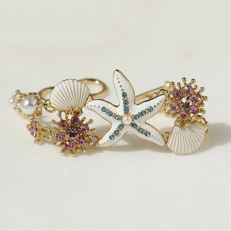 Elegant Starfish Shell Bracelet