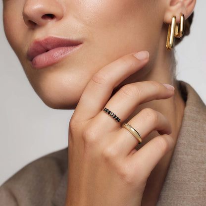 Gold Rock Solid Ring